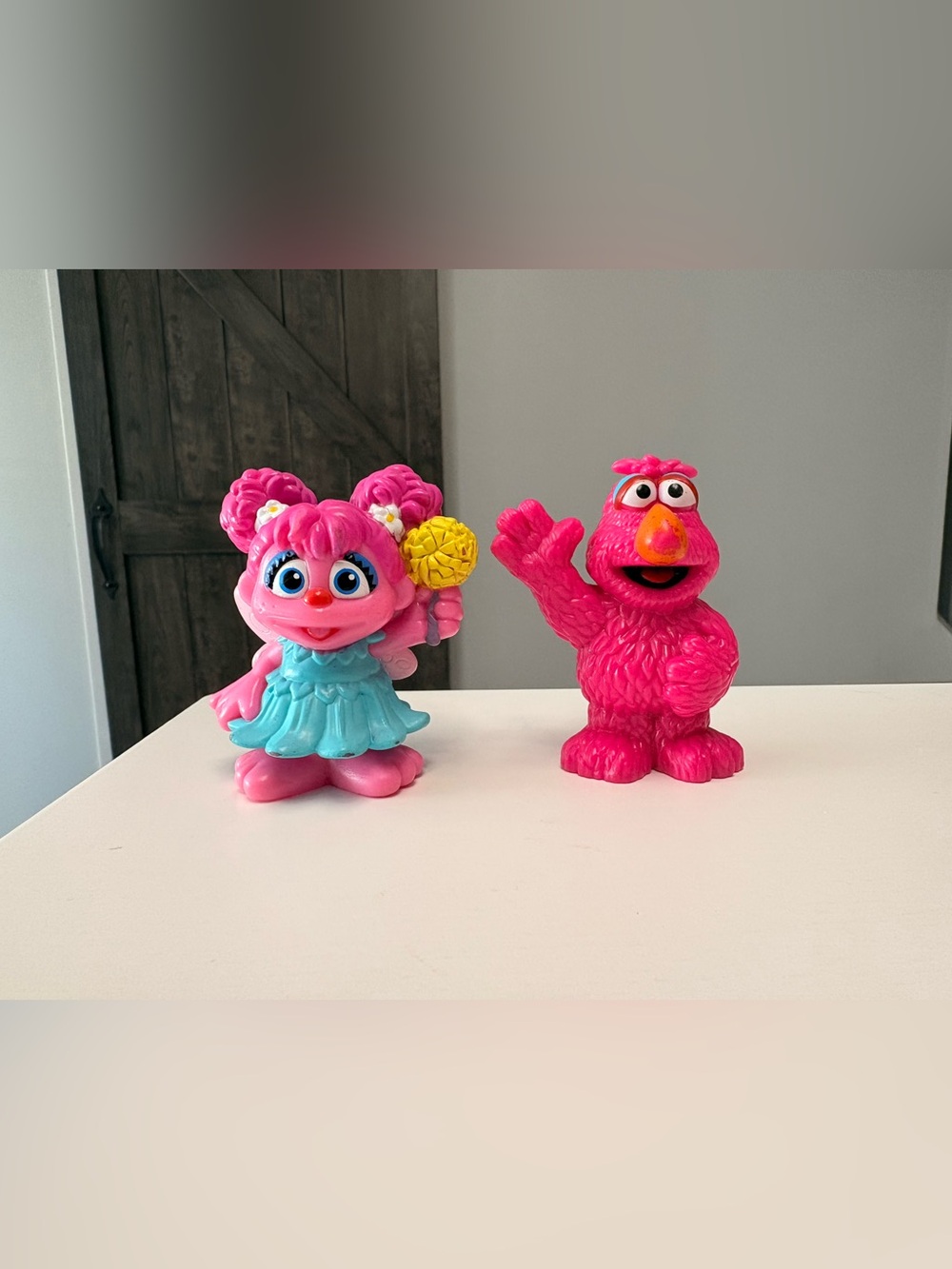 Sesame Street Character Toy Figures Telly Monster & Abby Cadabby